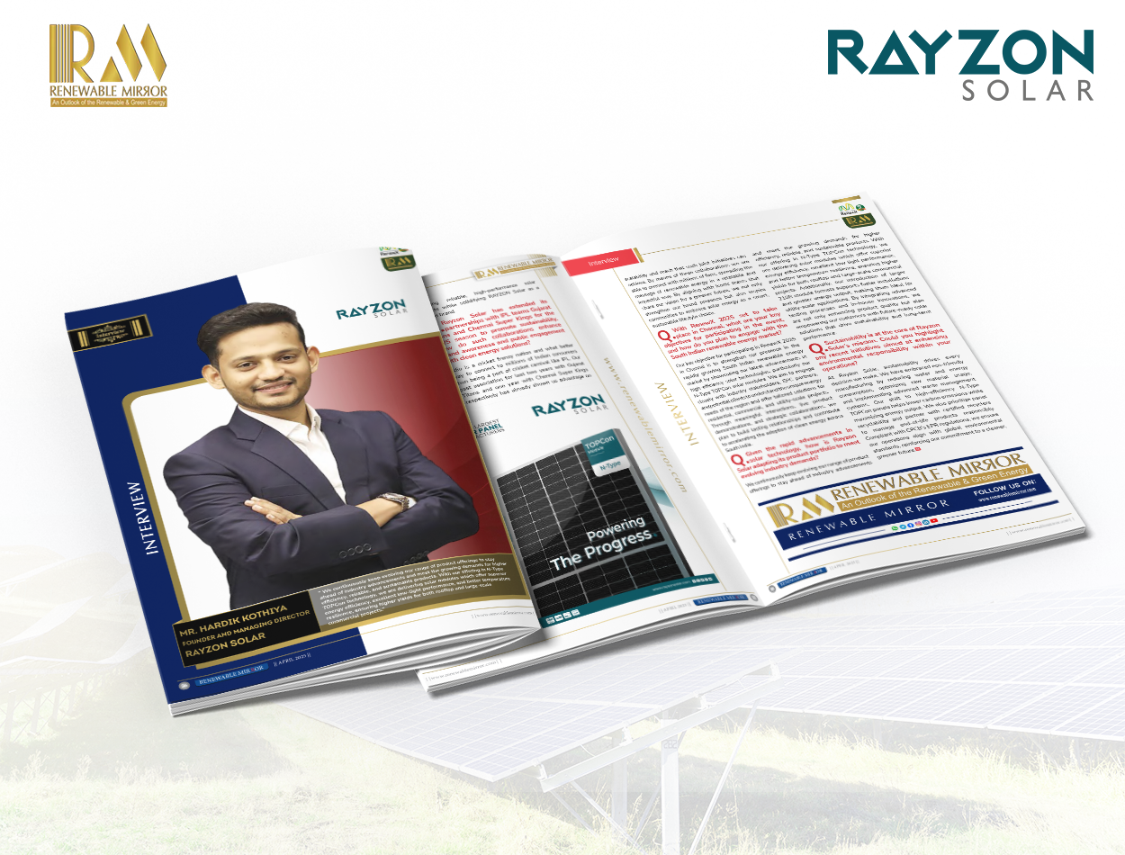 HARDIK KOTHIYA FOUNDER AND MANAGING DIRECTOR | RAYZON SOLAR