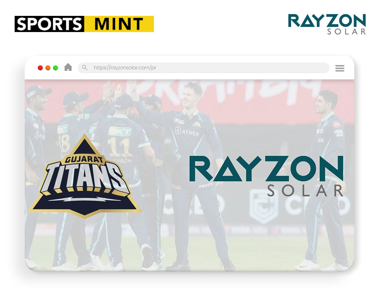 Gujarat Titans renew association with RAYZON SOLAR for IPL 2024