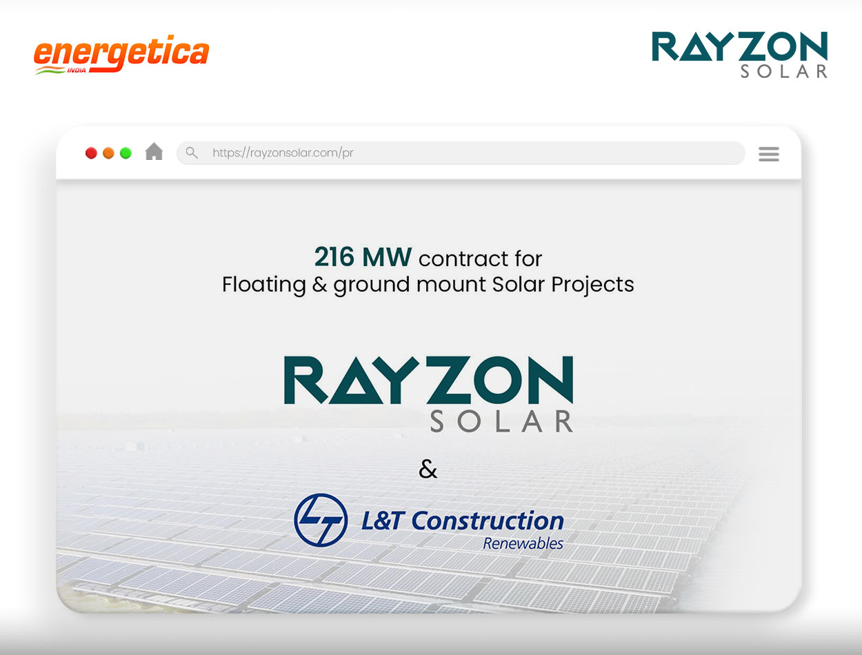 Rayzon Solar Secures Contract to Supply 216 MW Solar PV Modules to L&T