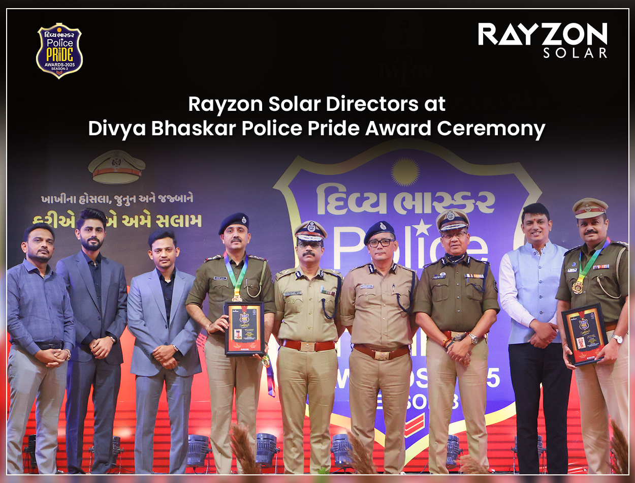 Rayzon Solar Directors Join in Honouring Bravery and Dedication at Divya Bhaskar Police Pride Award Ceremony