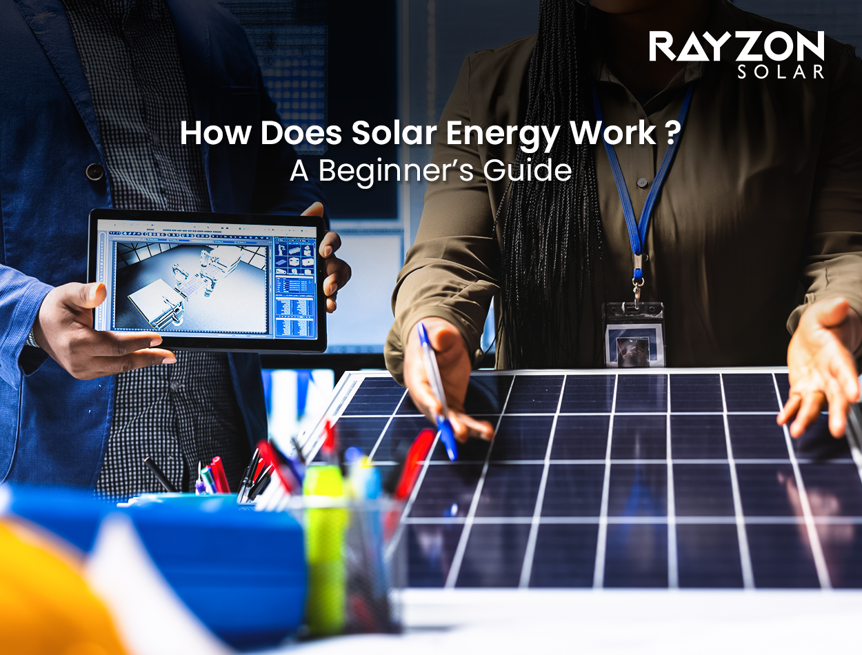 Beginner’s guide explaining how solar energy works with photovoltaic cells and solar panels for homes.