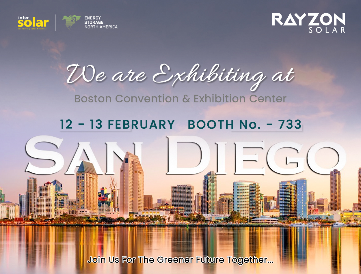 Rayzon Solar’s Booth No. 1035 at Inter Solar 2025, showcasing advanced TOPCon solar panels and energy storage solutions for a sustainable future.