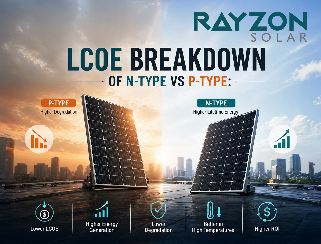LCOE Breakdown of N-Type vs P-Type:
