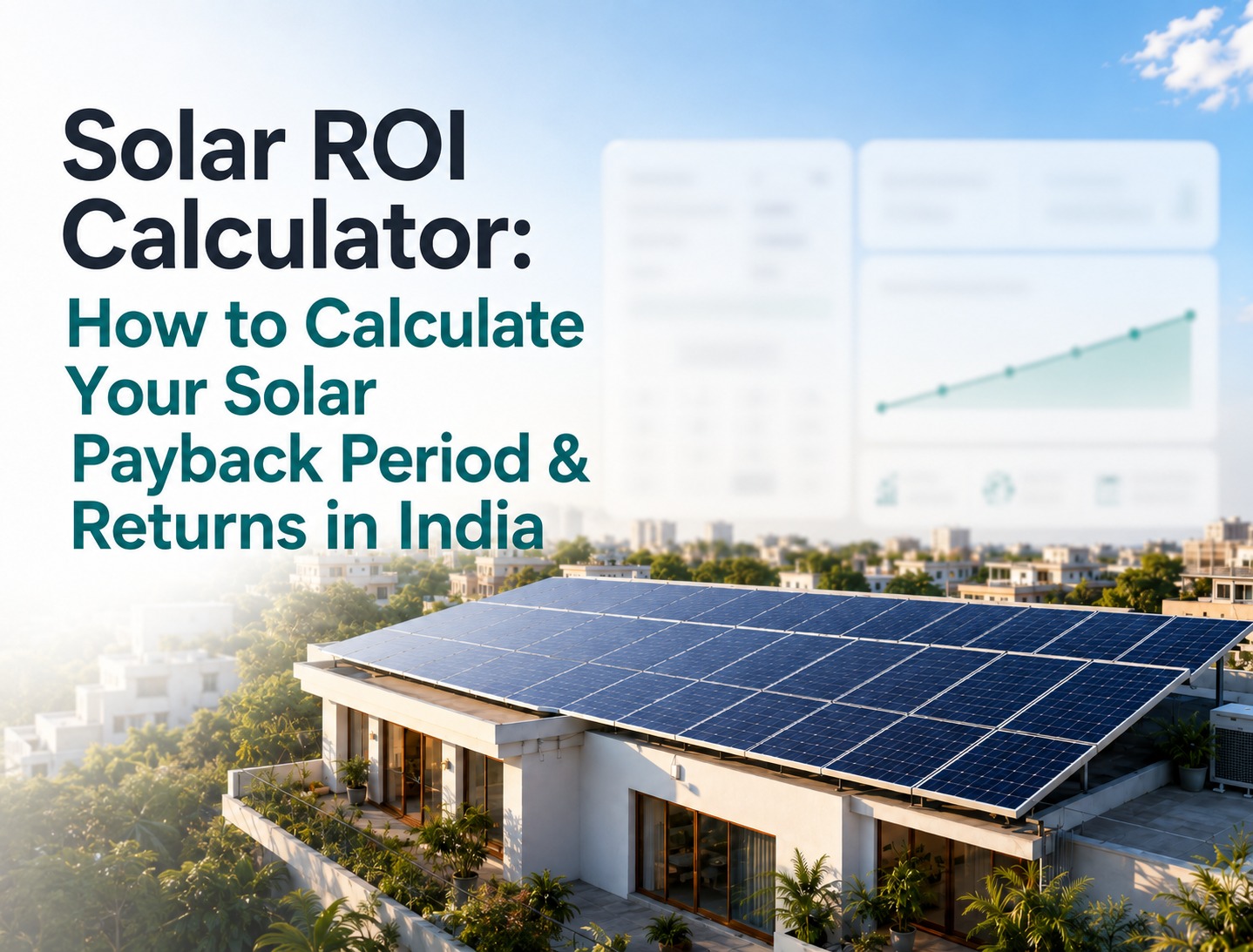 Solar ROI Calculator: How to Calculate Your Solar Payback Period & Returns in India