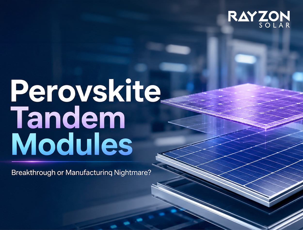 Perovskite Tandem Modules: Breakthrough or Manufacturing Nightmare?