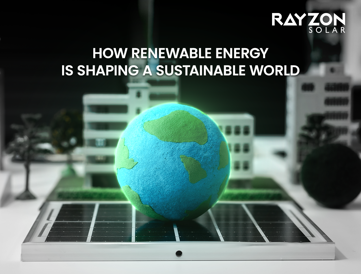 Solar panels showcasing Rayzon Solar’s renewable energy solutions for sustainability.