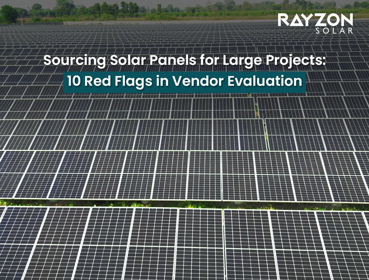 Sourcing Solar Panels for Large Projects: 10 Red Flags in Vendor Evaluation