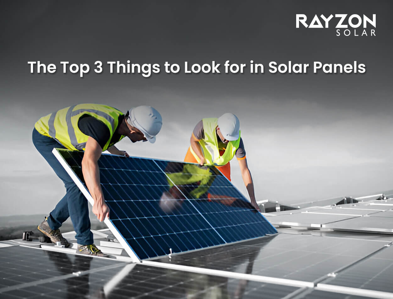 Rayzon Solar – Top 3 Things to Look for in Solar Panels