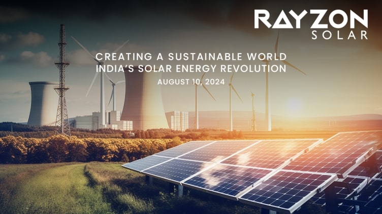 India’s solar energy sector is booming, with rapid growth, policy support, and key players like Rayzon Solar leading sustainability efforts.